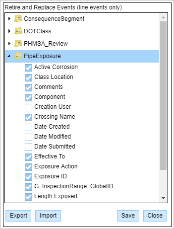 Expanded event layer fields